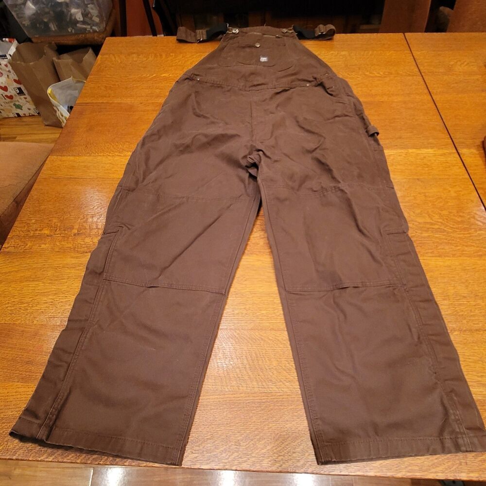 Berne Overalls Unlined 100% Cotton Dark Brown 48x30
